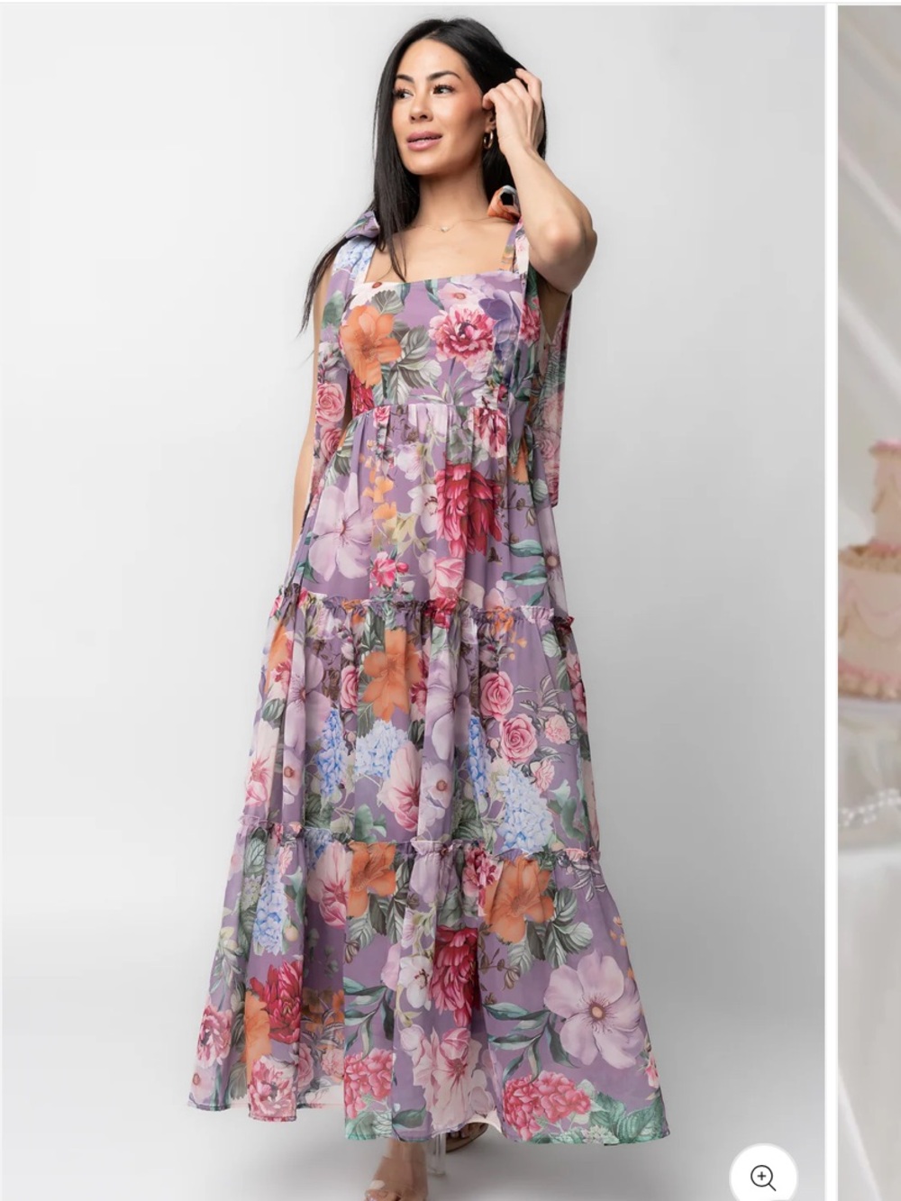 NWT Baltic Born Anita Maxi Dress in Lavender Multi Print - M
